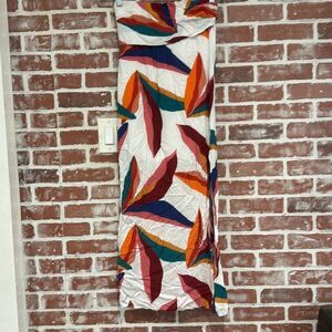 Vix Multicolor Leaf Print Swim Coverup